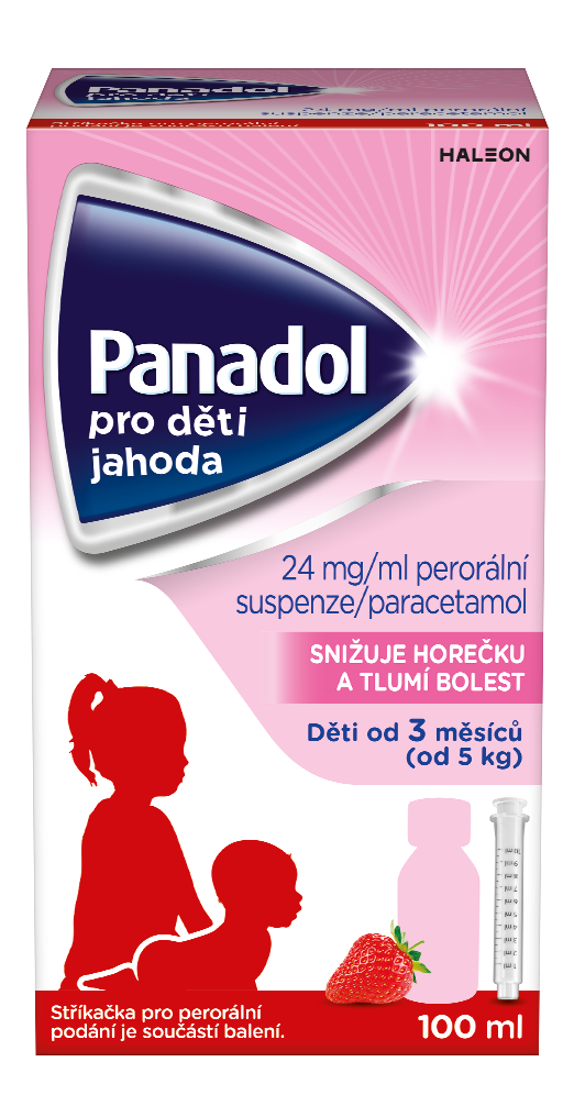 PANADOL PRO DĚTI JAHODA